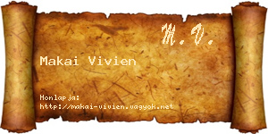 Makai Vivien névjegykártya