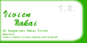 vivien makai business card